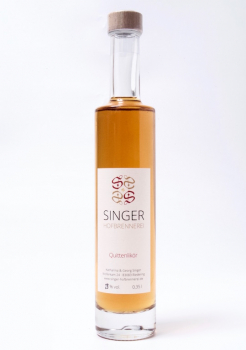 Quince liqueur, limited edition, bottled by hand at sweetART